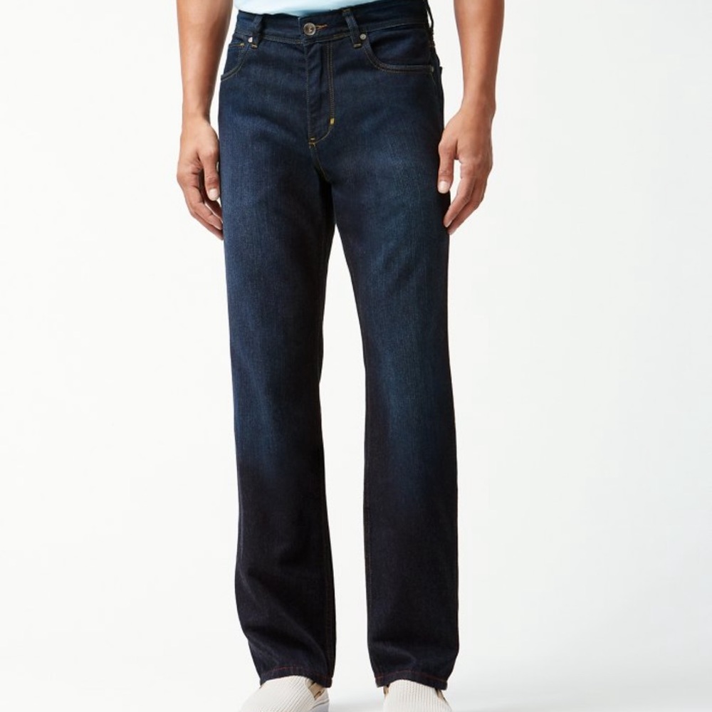 Tommy Bahama Cayman Island Relaxed Fit Men’s Jeans /Size 35 /Dark Coastal Wash
